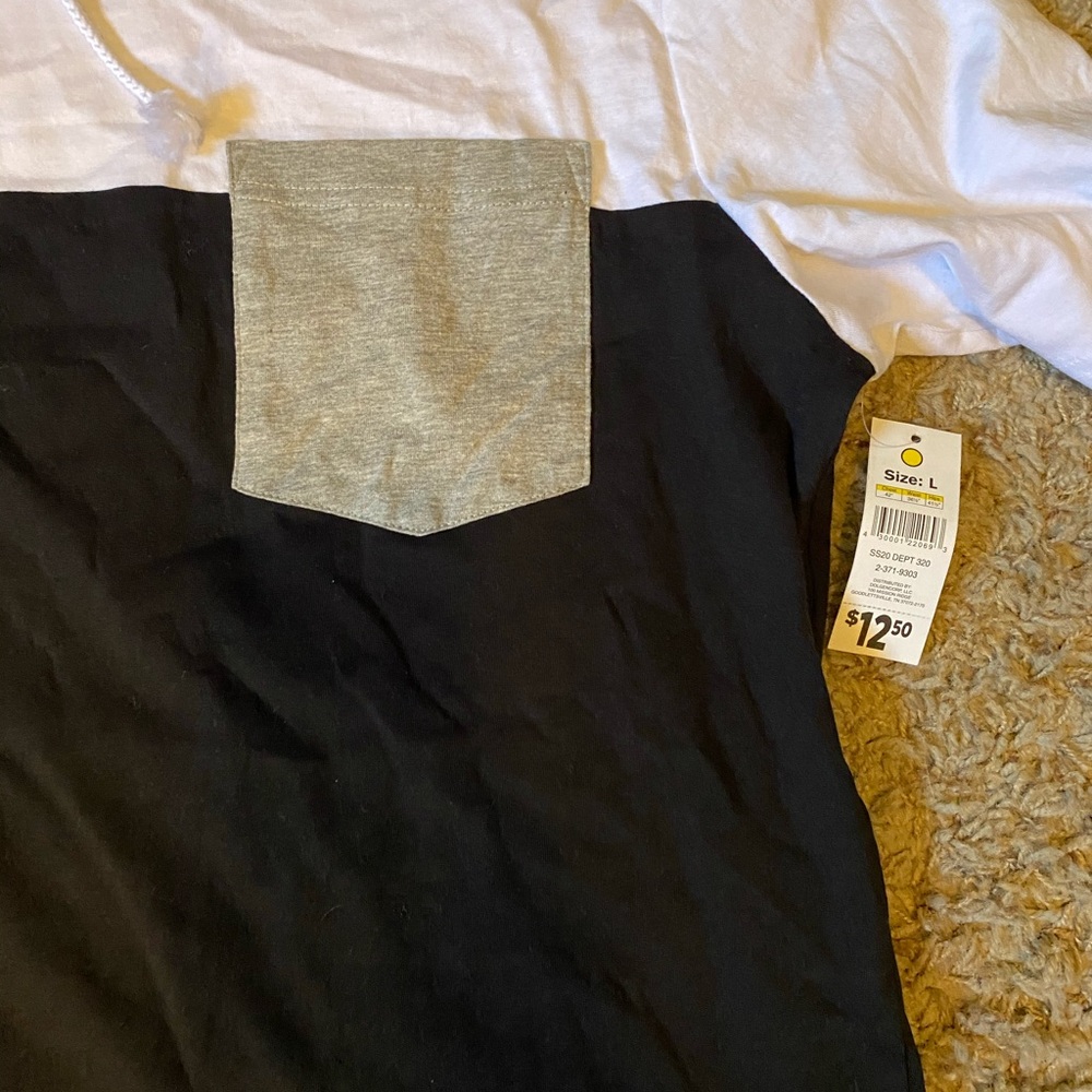 Hooded Color Block Tee - Picture 2 of 3